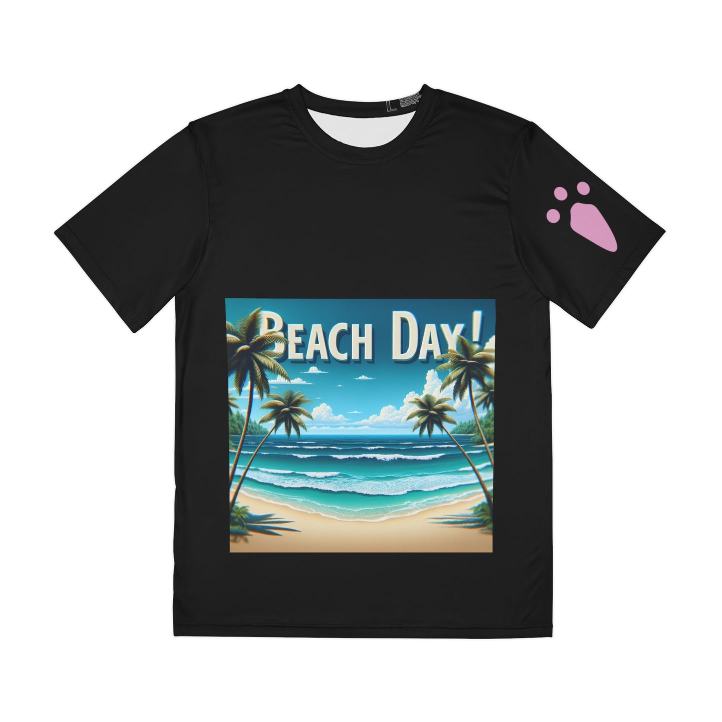 Beach Day Men's Tee, Summer Shirt, Ocean Vacation Top, Tropical Graphic T-Shirt, Beachwear Gift for Him