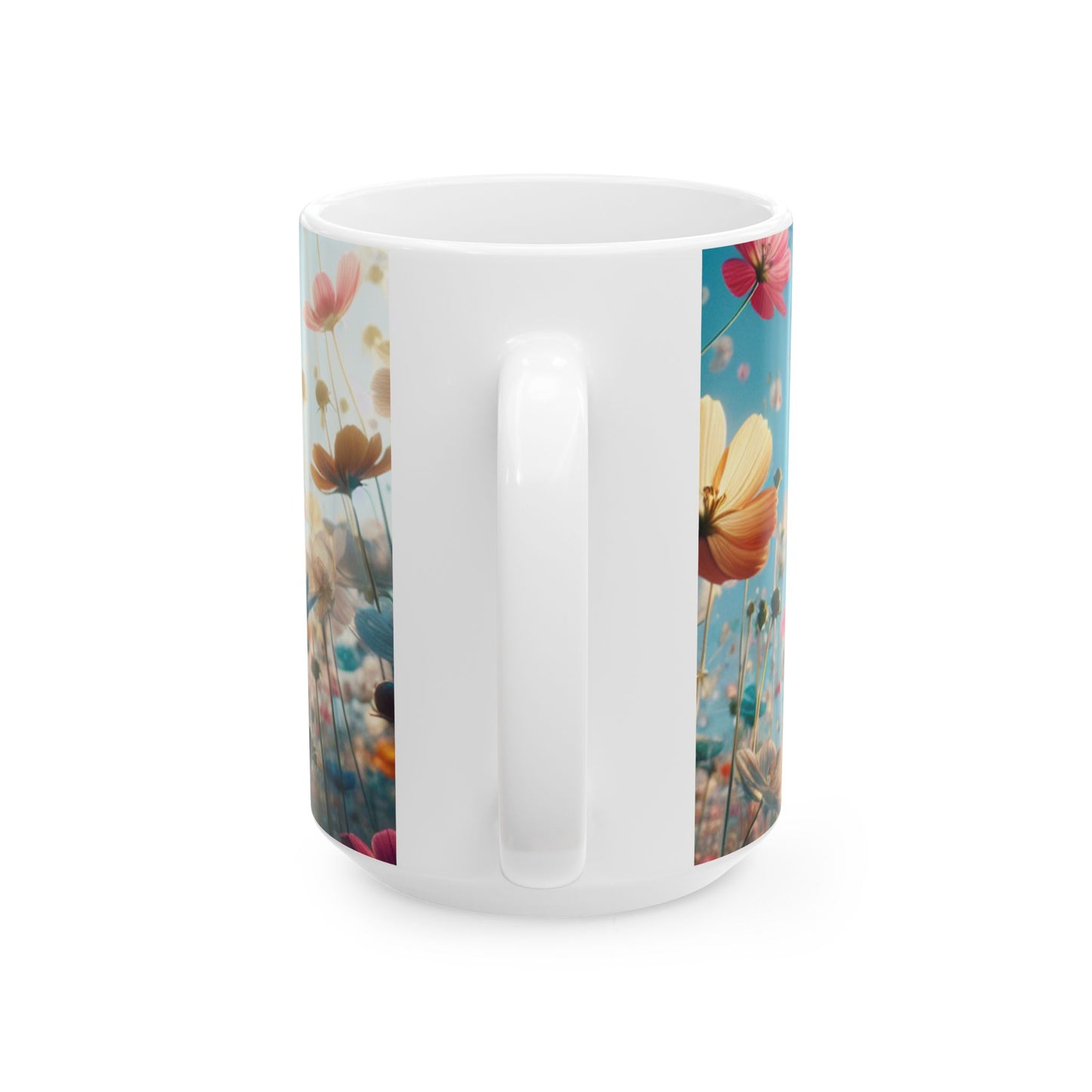 Floral Coffee Mug - 'My Coffee, Bitter But Enjoyable', Perfect Gift for Coffee Lovers, Earthy Decor, Relaxing Mornings, Housewarming