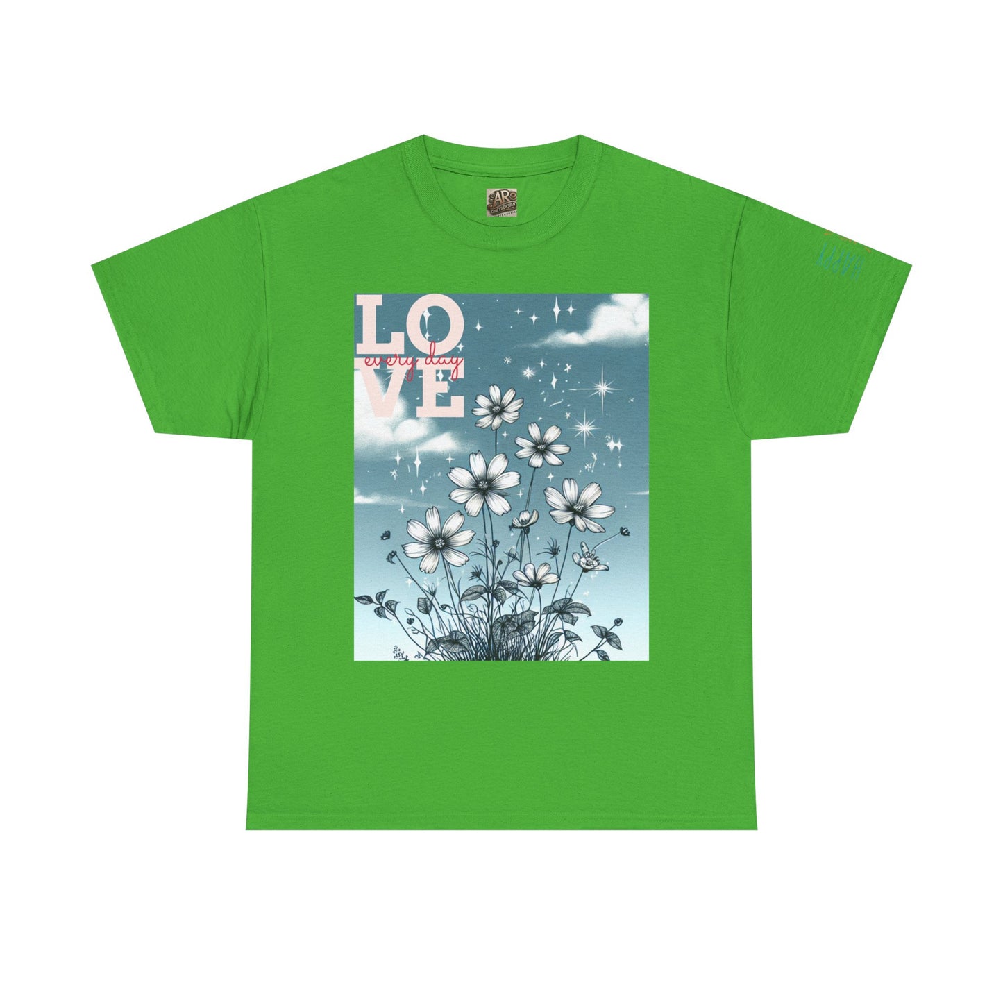 Inspirational Floral Print Tee, Love & Empowerment Shirt, Perfect for Women, Gifts for Friends, Motivational Apparel, Casual Everyday Wear
