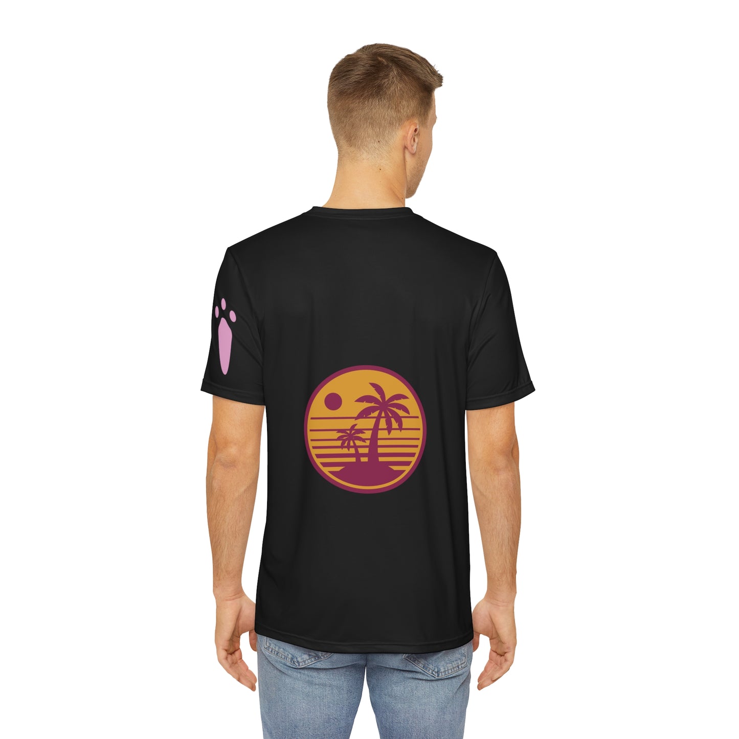 Beach Day Men's Tee, Summer Shirt, Ocean Vacation Top, Tropical Graphic T-Shirt, Beachwear Gift for Him