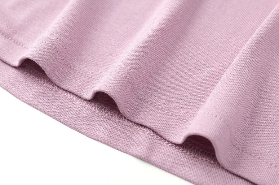 AS 2025 Summer String T shirt soft & breathable modal fabric 3/4 sleeve for women
