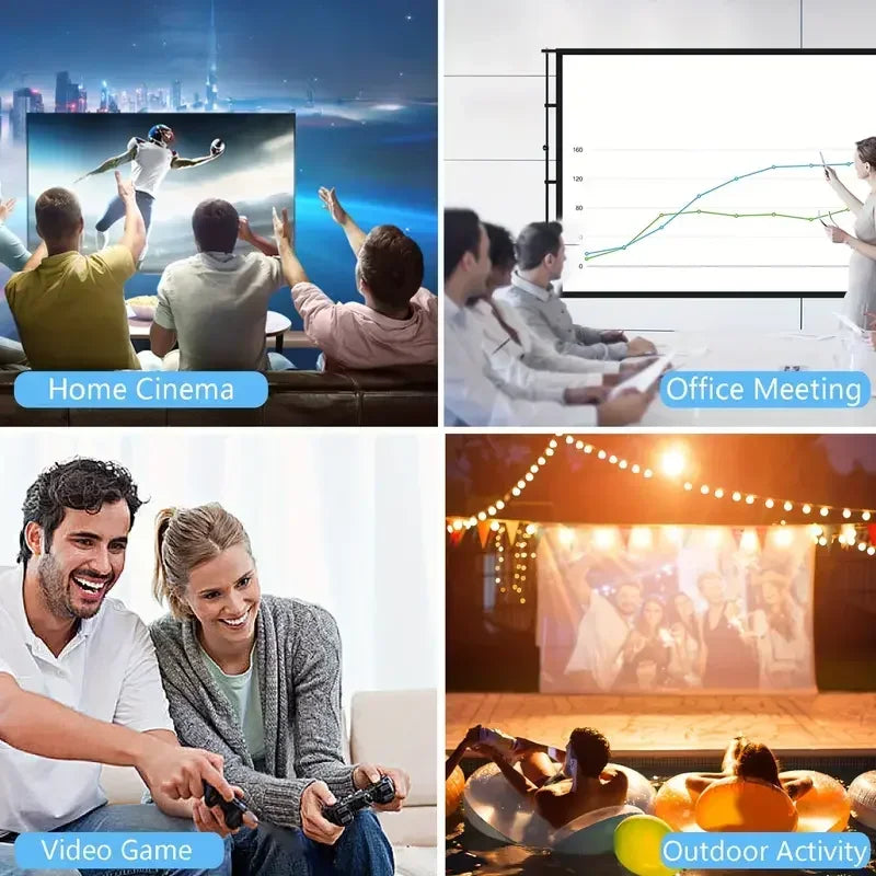 YG300 PRO Mini HD Outdoor Projector Home theater Projector Mini Portable YG300 LED Children's Projector Mobile Video project