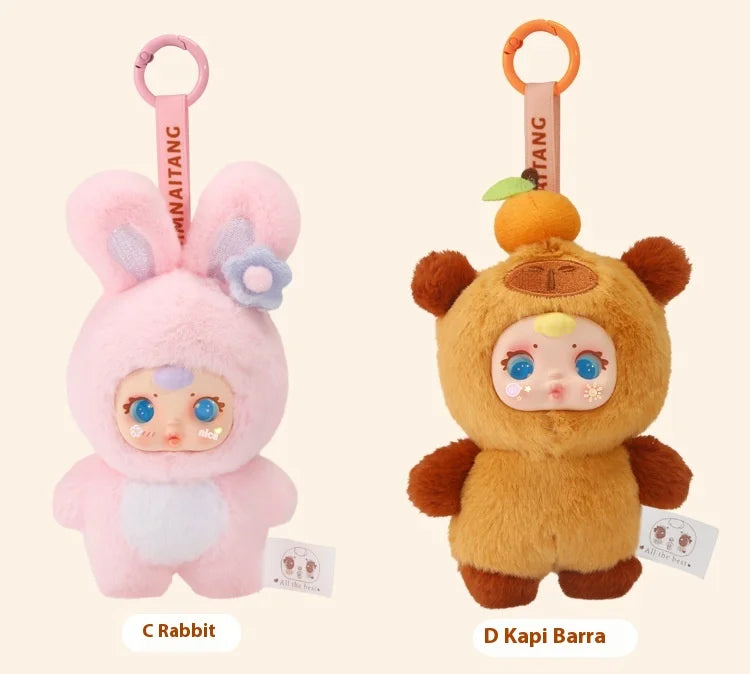 2025 New Cute Milk Candy Keychain Mysterious Blind Box Car Key Decoration Backpack Pendant Doll Small Gift Wholesale