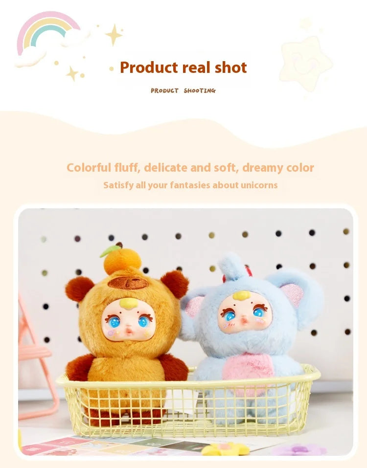 2025 New Cute Milk Candy Keychain Mysterious Blind Box Car Key Decoration Backpack Pendant Doll Small Gift Wholesale