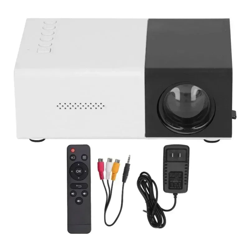 YG300 Projector Smart Home Theater HD Projector Portable Projector Mini Projector Mobile Phone Projection 1080 Outdoor Projecton