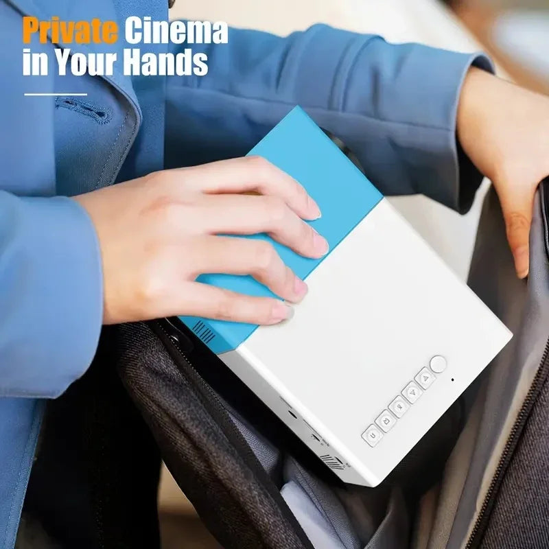 Proyector portátil YG300 para el hogar, conexión inalámbrica para teléfono móvil, compatible con USB, HDMI