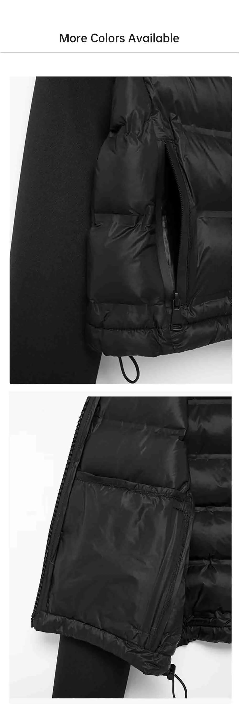 UNIZERA 2024 Autumn New Product Casual Women's Fashion Black Stand up Collar Splicing Short Jacket Cotton Jacket