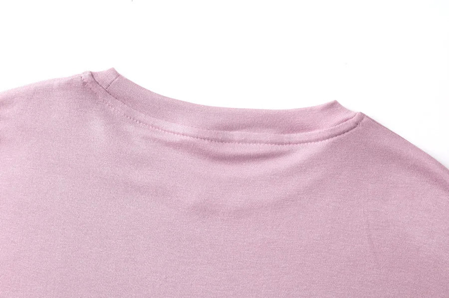 AS 2025 Summer String T shirt soft & breathable modal fabric 3/4 sleeve for women