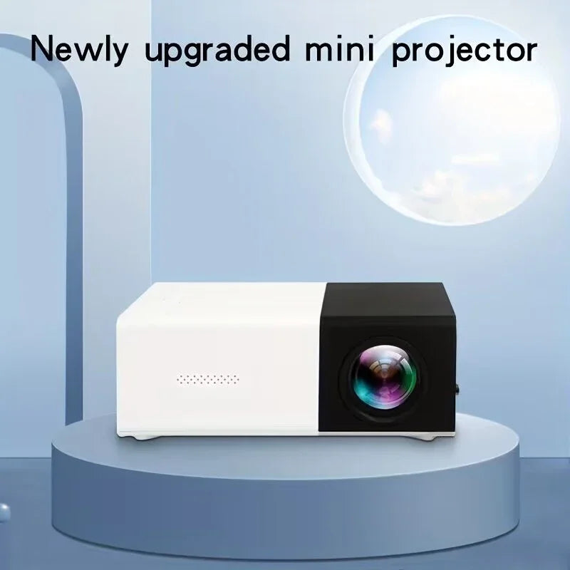 Proyector portátil YG300 para el hogar, conexión inalámbrica para teléfono móvil, compatible con USB, HDMI