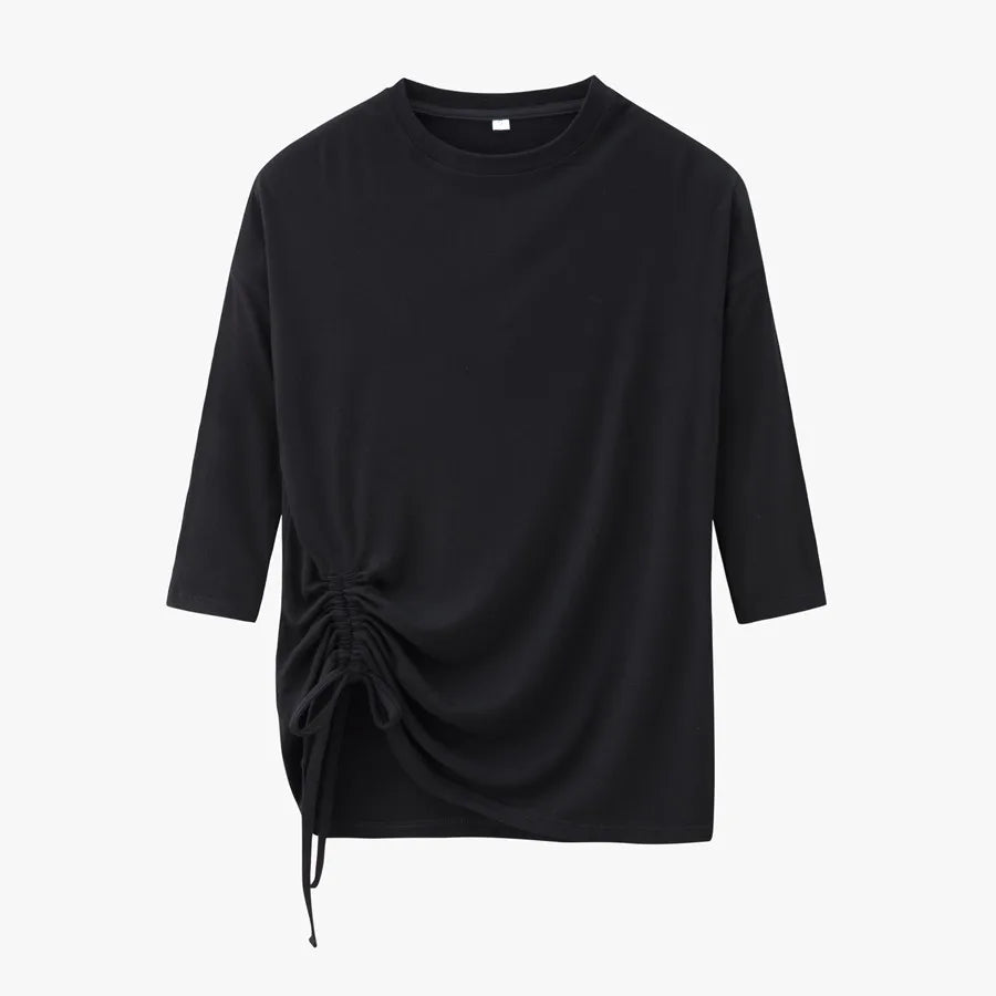 AS 2025 Summer String T shirt soft & breathable modal fabric 3/4 sleeve for women