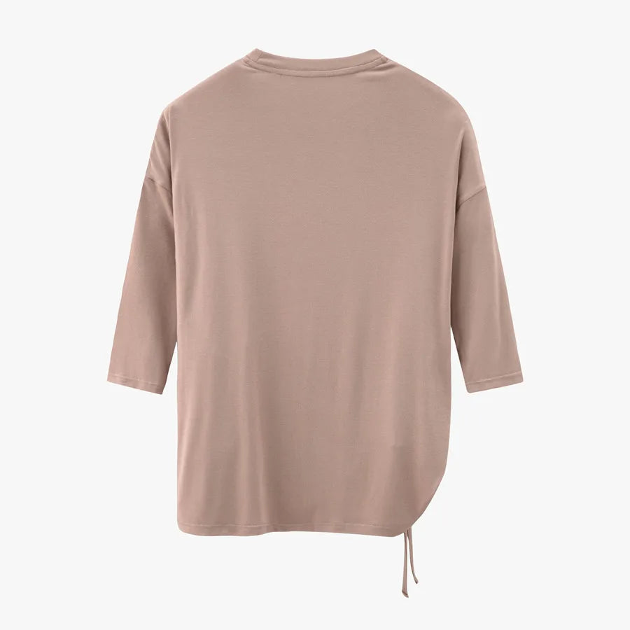 AS 2025 Summer String T shirt soft & breathable modal fabric 3/4 sleeve for women