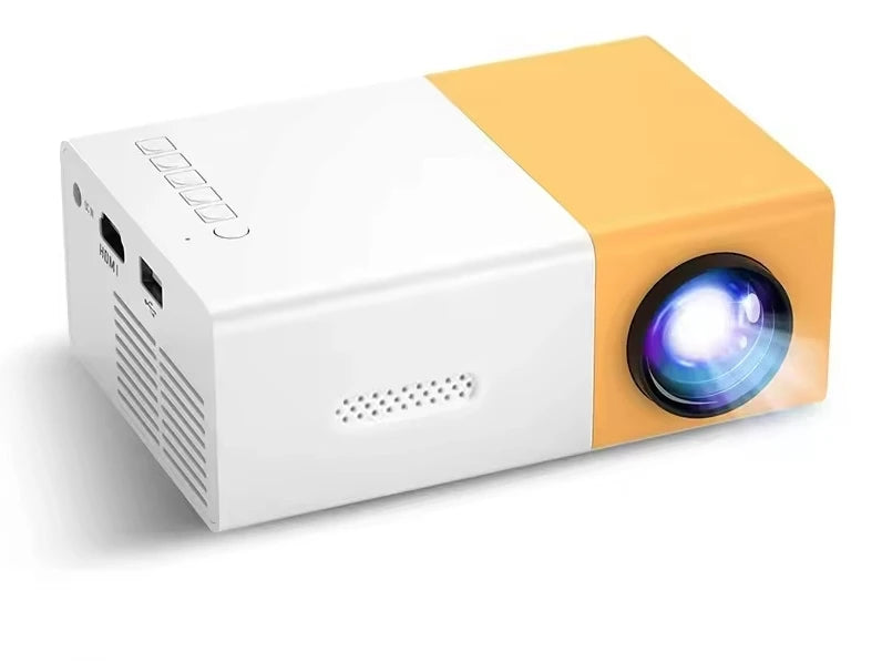 Proyector portátil YG300 para el hogar, conexión inalámbrica para teléfono móvil, compatible con USB, HDMI